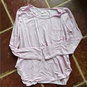 Lilly Pulitzer luxletic light Pink Long Sleeve Top size medium